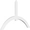 Ekena Millwork Archdale Architectural Grade PVC Gable Bracket, 84"W x 56"H x 2"D x 6"F, 16/12 Pitch GBP084X56X0206ARC00 - alternate 1